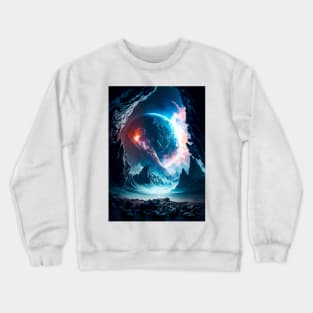 Magic in Chaos: Cosmic Landscapes Crewneck Sweatshirt